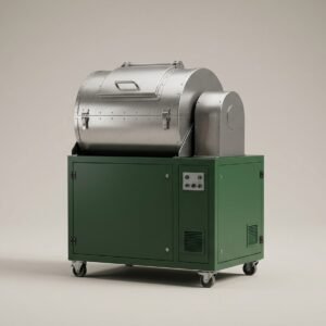 AI-generated illustrative compost machine; actual model may differ